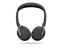 Jabra Evolve2 65 Flex UC Stereo - Headset - på örat - Bluetooth - trådlös - aktiv brusradering - USB-C - svart - Optimerad för UC 26699-989-899