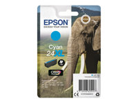 Epson 24XL - 8.7 ml - XL - cyan - original - bläckpatron - för Expression Photo XP-55, 750, 760, 850, 860, 950, 960, 970; Expression Premium XP-750, 850 C13T24324012