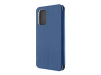Insmat Exclusive - Vikbart fodral för mobiltelefon - papper, polyuretan, kartong, aluminiumfolie, termoplastisk polyuretan (TPU) - electric blue - för Samsung Galaxy A23, A23 5G 650-3094