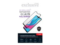 Insmat Exclusive Full Screen Brilliant Glass - Skärmskydd för mobiltelefon - glas - ramfärg svart - för Samsung Galaxy A71 861-1138