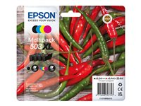 Epson 503XL Multipack - 4-pack - XL - svart, gul, cyan, magenta - original - blister med RF-larm/akustiskt larm - bläckpatron - för Expression Home XP-5200, XP-5205; WorkForce WF-2960DWF, WF-2965DWF C13T09R64020