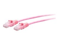 C2G 3ft (0.9m) Cat6a Snagless Unshielded (UTP) Slim Ethernet Network Patch Cable - Pink - Patch-kabel - RJ-45 (hane) till RJ-45 (hane) - 90 cm - 4.8 mm - UTP - CAT 6a - formpressad, hakfri - rosa C2G30196