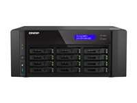 QNAP TS-h1290FX - NAS-server - 12 fack - SATA 6Gb/s / PCIe (NVMe) / U.2 - RAM 128 GB - 25 Gigabit Ethernet / 2.5 Gigabit Ethernet - iSCSI support TS-H1290FX-7302P-128G