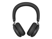 Jabra Evolve2 75 - Headset - på örat - Bluetooth - trådlös - aktiv brusradering - USB-C - ljudisolerande - svart - med laddningsställ - Certifierad för Microsoft-teams 27599-999-889