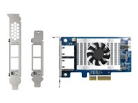 QNAP QXG-10G2T-X710 - Nätverksadapter - PCIe 3.0 x4 låg profil - 10Gb Ethernet x 2 - för QNAP QSW-1208-8C, QSW-M2108-2C QXG-10G2T-X710