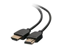 C2G 6ft 4K HDMI Cable - Ultra Flexible Cable with Low Profile Connectors - HDMI-kabel - HDMI hane till HDMI hane - 1.83 m - dubbelt skärmad - svart 41364