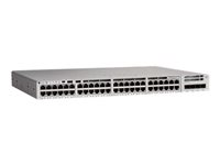 Cisco Catalyst 9200L - Network Advantage - switch - L3 - Administrerad - 48 x 10/100/1000 (PoE+) + 4 x 10 Gigabit SFP+ (upplänk) - rackmonterbar - PoE+ (1440 W) C9200L-48P-4X-A