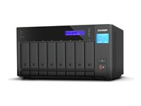 QNAP TVS-h874T - NAS-server - 8 fack - SATA 6Gb/s - RAID RAID 0, 1, 5, 6, 10, 50, JBOD, 60 - RAM 64 GB - 2.5 Gigabit Ethernet - iSCSI support TVS-H874T-I9-64G