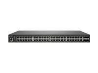 SonicWall Switch SWS14-48FPOE - Switch - Administrerad - 48 x 10/100/1000 (PoE+) + 4 x 10 Gigabit SFP+ - rackmonterbar - PoE+ (740 W) - ej återförs, demo 02-SSC-4874