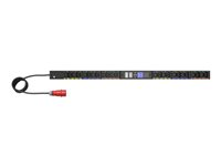 Eaton G4 - Kraftdistributionsenhet (kan monteras i rack) - hanterad - AC 240-415 V - 11 kW - 3-fas - Ethernet 10/100/1000 - ingång: IEC 60309 16A - utgångskontakter: 24 (12 x IEC 60320 C13, 12 x IEC 60320 C39) - 0U - 3 m sladd - svart EVMAF316A