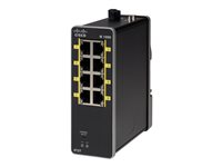 Cisco Industrial Ethernet 1000 Series - Switch - Administrerad - 2 x 10/100 (upplänk) + 6 x 10/100 (nedlänk) - DIN-skenmonterbar - Likström IE-1000-6T2T-LM