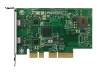 QNAP QXP-T32P - Thunderbolt-adapter - PCIe 3.0 x4 låg profil - Thunderbolt 3 x 2 - för QNAP TVS-H1288X, TVS-H1688X QXP-T32P