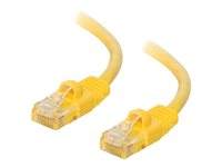 C2G Cat5e Booted Unshielded (UTP) Network Patch Cable - Patch-kabel - RJ-45 (hane) till RJ-45 (hane) - 1.5 m - UTP - CAT 5e - formpressad, hakfri, tvinnad - gul 83242
