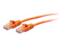 C2G 5ft (1.5m) Cat6a Snagless Unshielded (UTP) Slim Ethernet Network Patch Cable - Orange - Patch-kabel - RJ-45 (hane) till RJ-45 (hane) - 1.52 m - 4.8 mm - UTP - CAT 6a - formpressad, hakfri - orange C2G30176