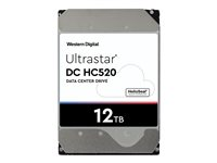 WD Ultrastar DC HC520 HUH721212ALE600 - Hårddisk - 12 TB - inbyggd - 3.5" - SATA 6Gb/s - 7200 rpm - buffert: 256 MB 0F30144