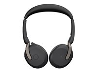 Jabra Evolve2 65 Flex UC Stereo - Headset - på örat - Bluetooth - trådlös - aktiv brusradering - USB-A - svart - Optimerad för UC 26699-989-999