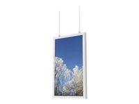 HI-ND Ceiling Casing 46" - Monteringskomponent (hölje) - för LCD-panel för digital skyltning - puderbelagd metall - vit, RAL 9003 - skärmstorlek: 46" - för Samsung OM46N CC4615-5001-01