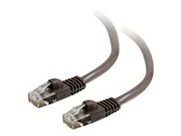 C2G Cat5e Booted Unshielded (UTP) Network Patch Cable - Patch-kabel - RJ-45 (hane) till RJ-45 (hane) - 50 cm - UTP - CAT 5e - formpressad, hakfri, tvinnad - brun 83672