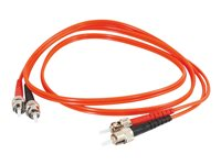 C2G Low-Smoke Zero-Halogen - Patch-kabel - ST-läge (multi-mode) (hane) till ST-läge (multi-mode) (hane) - 1 m - fiberoptisk - 62,5/125 mikron - orange 85207