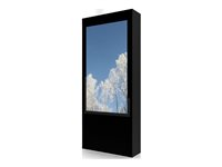 HI-ND Totem - Ställ - totem - för platt panel - utomhus, stående - svart - skärmstorlek: 75" - golvstående OS7517-5101-02