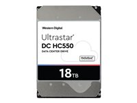 WD Ultrastar DC HC550 WUH721818AL5204 - Hårddisk - 18 TB - inbyggd - 3.5" - SAS 12Gb/s - 7200 rpm - buffert: 512 MB 0F38353