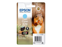 Epson 378 - 4.8 ml - ljus cyan - original - blister - bläckpatron - för Expression Home XP-8605, XP-8606; Expression Photo XP-8500, XP-8505, XP-8700 C13T37854010