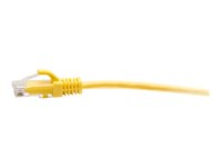 C2G 3ft (0.9m) Cat6a Snagless Unshielded (UTP) Slim Ethernet Network Patch Cable - Yellow - Patch-kabel - RJ-45 (hane) till RJ-45 (hane) - 90 cm - 4.8 mm - UTP - CAT 6a - formpressad, hakfri - gul C2G30168