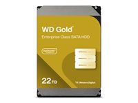 WD Gold WD221KRYZ - Hårddisk - Enterprise - 22 TB - inbyggd - 3.5" - SATA 6Gb/s - 7200 rpm - buffert: 512 MB WD221KRYZ