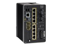 Cisco Catalyst IE3200 Rugged Series - Network Essentials - switch - Administrerad - 8 x 10/100/1000 + 2 x Gigabit SFP - DIN-skenmonterbar - DC power IE-3200-8T2S-E
