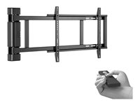 Multibrackets M Motorized Swing Mount X-Large (RF) - Monteringssats (svängbar arm) - för LCD-TV - svart - skärmstorlek: 43"-75" - väggmonterbar 7350105212642