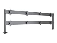 Multibrackets M Pro MBDM4x2U - Monteringssats - 4x2 - svart - skrivbord, disk-monteringsbar 7350105215964