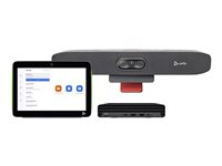 Poly Studio Small Room Bundle - För zoomningsrum - paket för videokonferens (Poly TC10 pekstyrenhet, HP Mini Conferencing PC, Poly Studio R30 video bar) - Zoomcertifierad, Certifierad för Microsoft-teams - sand 9C970AA