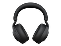 Jabra Evolve2 85 MS Stereo - Headset - fullstorlek - Bluetooth - trådlös, kabelansluten - aktiv brusradering - 3,5 mm kontakt - ljudisolerande - svart - Certifierad för Microsoft-teams 28599-999-889