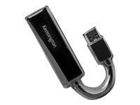 Kensington UA0000E - Nätverksadapter - USB 3.0 - Gigabit Ethernet x 1 - svart K33981WW