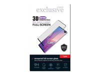 Insmat Exclusive Brilliant - Skärmskydd för mobiltelefon - helt fodral - 3D - glas - ramfärg svart - för OnePlus 9 Pro 861-1267