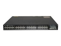 Cisco Catalyst 3650-48PD-S - Switch - L3 - Administrerad - 48 x 10/100/1000 (PoE+) + 2 x 10 Gigabit SFP+ - skrivbordsmodell, rackmonterbar - PoE+ (390 W) WS-C3650-48PD-S