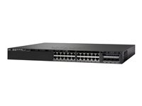 Cisco Catalyst 3650-24PD-L - Switch - Administrerad - 24 x 10/100/1000 (PoE+) + 2 x 10 Gigabit SFP+ - skrivbordsmodell, rackmonterbar - PoE+ (390 W) WS-C3650-24PD-L