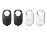 Samsung Galaxy SmartTag2 - Bluetooth-tagg med antiförlust för mobiltelefon - svart, vit (paket om 4) EI-T5600KWEGEU