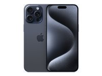 Apple iPhone 15 Pro Max - 5G smartphone - dual-SIM / Internal Memory 512 GB - OLED-skärm - 6.7" - 2796 x 1290 pixels (120 Hz) - 3 st. bakre kameror 48 MP, 12 MP, 12 MP - front camera 12 MP - blått titan MU7F3QN/A