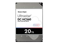 WD Ultrastar DC HC560 - Hårddisk - krypterat - 20 TB - inbyggd - 3.5" - SATA 6Gb/s - 7200 rpm - buffert: 512 MB - Self-Encrypting Drive (SED), TCG Enterprise 0F38754