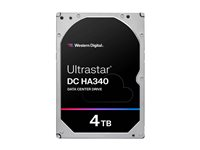 WD Ultrastar DC HA340 WUS721204BLE6L4 - Hårddisk - datacenter - 4 TB - inbyggd - 3.5" - SATA 6Gb/s - 7200 rpm - buffert: 256 MB 0B47076