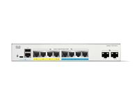 Cisco Catalyst 1300-8MGP-2X - Switch - L3 - Administrerad - 8 x 10 Gigabit Ethernet + 2 x 10 Gigabit SFP+ - rackmonterbar - PoE+ (120 W) C1300-8MGP-2X
