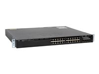 Cisco Catalyst 3650-24TD-S - Switch - L3 - Administrerad - 24 x 10/100/1000 + 2 x 10 Gigabit SFP+ - skrivbordsmodell, rackmonterbar WS-C3650-24TD-S