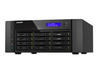 QNAP TS-h1290FX - NAS-server - 12 fack - SATA 6Gb/s / PCIe (NVMe) / U.2 - RAM 64 GB - 25 Gigabit Ethernet / 2.5 Gigabit Ethernet - iSCSI support TS-H1290FX-7232P-64G