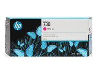 HP 738 - 300 ml - magenta - original - DesignJet - bläckpatron - för DesignJet T950 676M7A