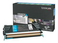 Lexmark - Extra lång livslängd - cyan - original - tonerkassett LCCP, LRP - för Lexmark C534dn, C534dtn, C534n C5340CX