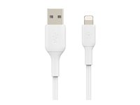 Belkin BOOST CHARGE - Lightning-kabel - Lightning hane till USB hane - 3 m - vit CAA001BT3MWH