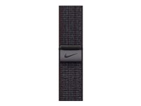 Apple Nike - Slinga för smart klocka - 41 mm - 130 - 190 mm - svart/blå MUJV3ZM/A