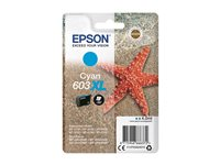 Epson 603XL - 4 ml - XL - cyan - original - blister - bläckpatron - för Expression Home XP-2150, 2155, 3150, 3155, 4150, 4155; WorkForce WF-2820, 2840, 2845, 2870 C13T03A24010