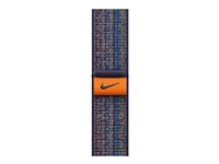 Apple Nike - Slinga för smart klocka - 41 mm - 130 - 190 mm - game royal/orange MTL23ZM/A